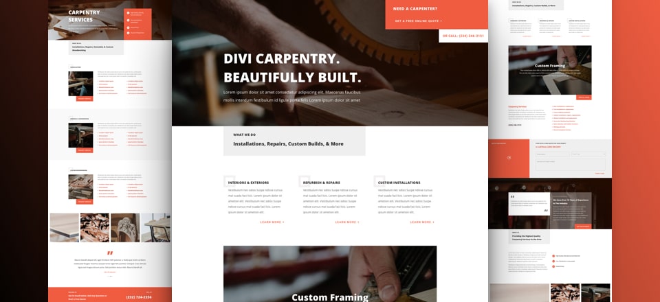 Carpenter Website Design